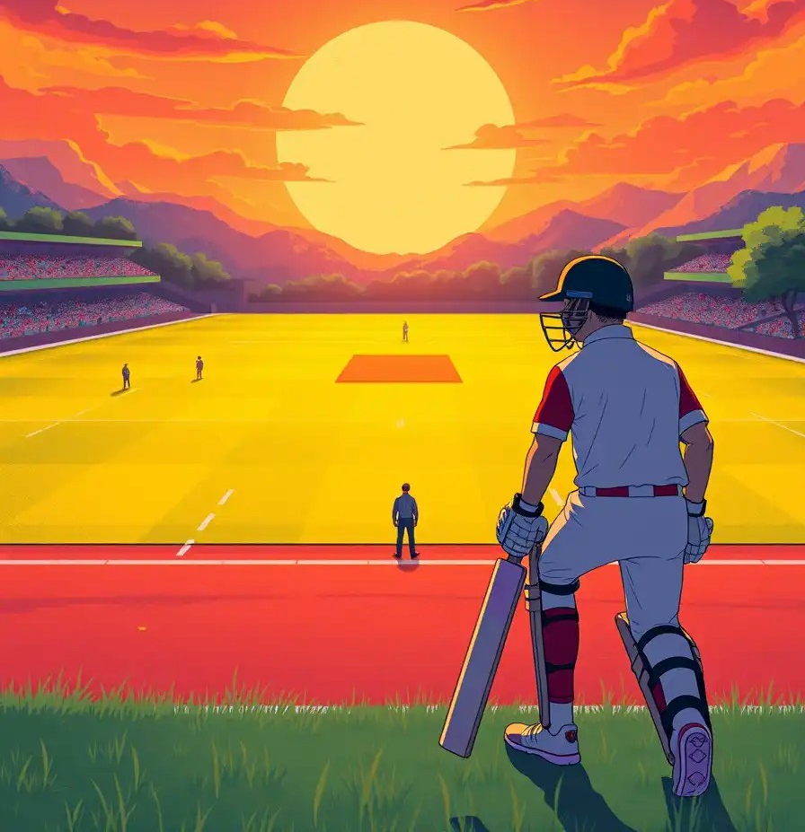 Cricket illustratie
